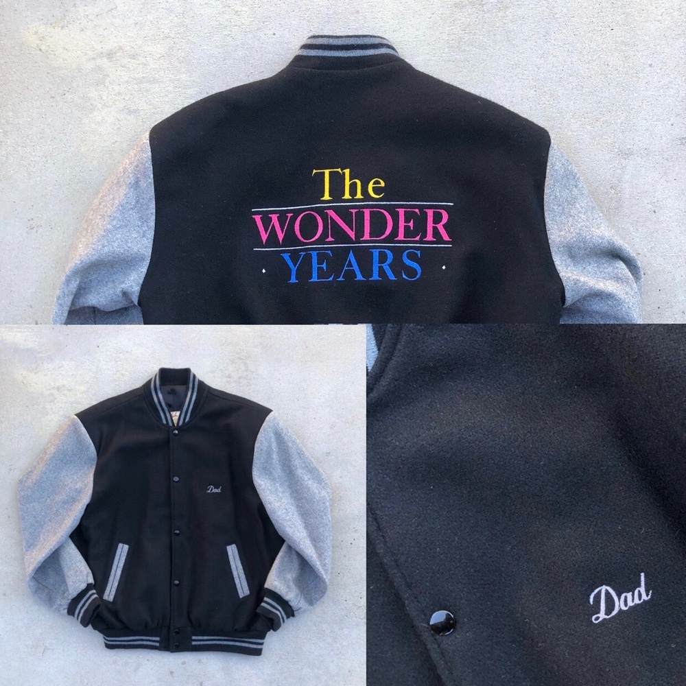 Vtg 90’s The Wonder Years Crew Member Jacket “Dad” Embroidered TV Series Size XL